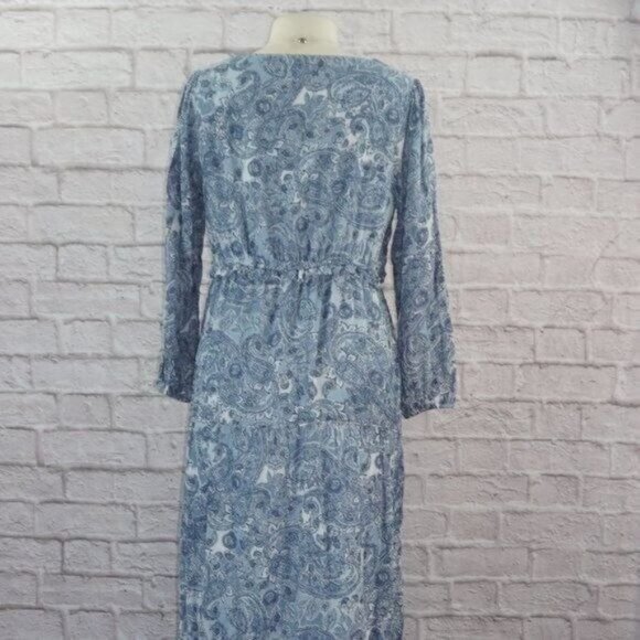 Rachel Zoe Floral Maxi Peasant Prairie Dress - Picture 4 of 8
